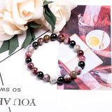 Natural Mix Tourmaline Bracelet 6mm 8mm 10mm Bead Quartz Bracelet