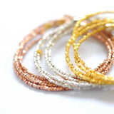 Rose Bracelet, Triple Wrap Beaded Bracelet, Wrap Bracelet