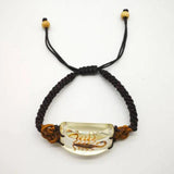Scorpion Man's Yellow Bracelet with Real Scorpion Jewelry