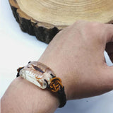 Scorpion Man's Yellow Bracelet with Real Scorpion Jewelry