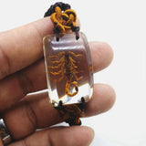 Scorpion Man's Yellow Bracelet with Real Scorpion Jewelry