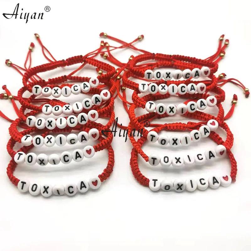 12PC Toxico And Toxica Hand Woven Bracelet for Boys and Girls