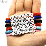 12PC Toxico And Toxica Hand Woven Bracelet for Boys and Girls