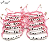 12PC Toxico And Toxica Hand Woven Bracelet for Boys and Girls