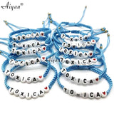 12PC Toxico And Toxica Hand Woven Bracelet for Boys and Girls