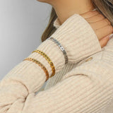 Hollow Star Silver Rose Bangles Stainless Steel Plated Starry Cuff Bracelets