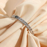 Hollow Star Silver Rose Bangles Stainless Steel Plated Starry Cuff Bracelets
