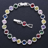 CWWZircons Classic CZ Bridal Wedding Tennis Bracelet for Women