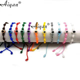 12Pcs 6MM Resin Eye Baby Size Screw Joint Bracelet With Exorcism Protection Gift
