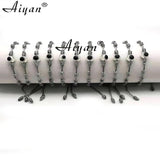 12Pcs 6MM Resin Eye Baby Size Screw Joint Bracelet With Exorcism Protection Gift