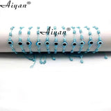 12Pcs 6MM Resin Eye Baby Size Screw Joint Bracelet With Exorcism Protection Gift