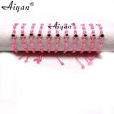 12Pcs 6MM Resin Eye Baby Size Screw Joint Bracelet With Exorcism Protection Gift