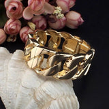 Alloy Chain Shape Opened Cuff Bracelet for Women