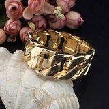 Alloy Chain Shape Opened Cuff Bracelet for Women