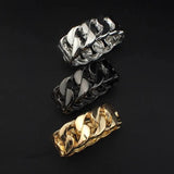 Alloy Chain Shape Opened Cuff Bracelet for Women