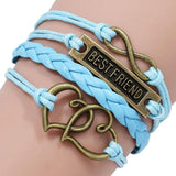 Retro Multilayer Leather Bracelets Hand Woven Charm Bangles Jewelry