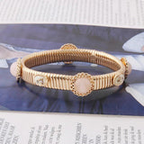 NFWF Spring Bracelet Bangles For Women Natural Stone Exaggeration Jewelry