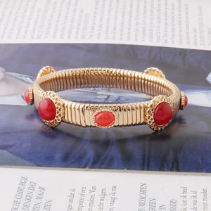 NFWF Spring Bracelet Bangles For Women Natural Stone Exaggeration Jewelry