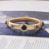 NFWF Spring Bracelet Bangles For Women Natural Stone Exaggeration Jewelry