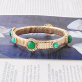 NFWF Spring Bracelet Bangles For Women Natural Stone Exaggeration Jewelry