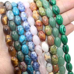 6 8 10MM Agates Crystal Quartz Loose Spacer Beads Jewelry Making DIY