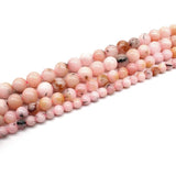 Round Pink Opal Loose Beads for Jewelry Making 4-10mm