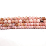 Round Pink Opal Loose Beads for Jewelry Making 4-10mm