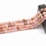 Round Pink Opal Loose Beads for Jewelry Making 4-10mm