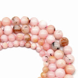 Round Pink Opal Loose Beads for Jewelry Making 4-10mm