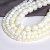 4-12MM Mother of Pearl Shell Beads Round Spacer Loose Bead