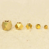 100 PCS Mixed Size Metal Raw Brass Spacer Beads DIY Jewelry Making