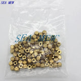 100 PCS Mixed Size Metal Raw Brass Spacer Beads DIY Jewelry Making