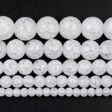 Cracked Crystal Round Spacer Beads for Jewelry Making DIY Bracelet 6-12mm
