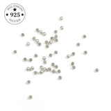 Sterling Silver Ball End Beads Round Spacer Beads