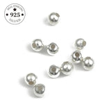 Sterling Silver Ball End Beads Round Spacer Beads