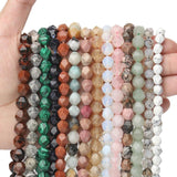 Pink Quartz Agates Howlite Amazonite Stone Beads for DIY Bracelet 6/8/10MM