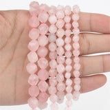 6mm 8mm 10mm Faceted Natural Stone Beads for Jewelry Making