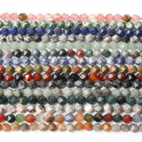 6mm 8mm 10mm Faceted Natural Stone Beads for Jewelry Making