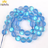 Matte Flash Crystal MoonStone Beads for DIY Jewelry Making