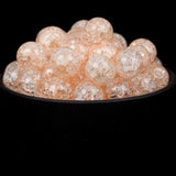 Champagne Cracked Crystal Round Spacer Beads 6/8/10/12mm