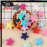 5/10Pcs Star Silicone Beads Baby Teether DIY Bracelet Jewelry Gift