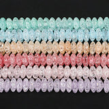 6/8/10mm Pink Purple Quartz Crystal Glass Beads for Jewelry Making DIY