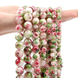Green Rose Red Persian Jades Stone Beads for DIY Jewelry Making