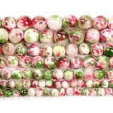 Green Rose Red Persian Jades Stone Beads for DIY Jewelry Making