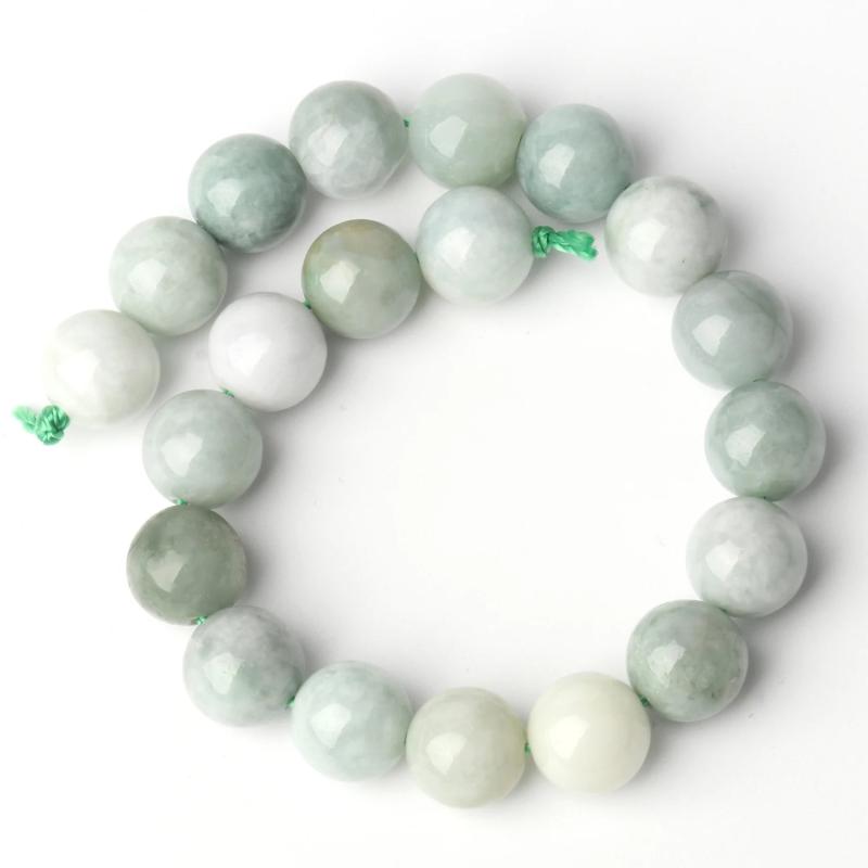6/8/10mm Natural Burma Jade Stone Beads Round Spacer Beads