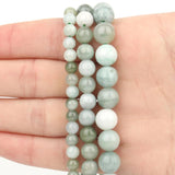 6/8/10mm Natural Burma Jade Stone Beads Round Spacer Beads