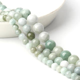 6/8/10mm Natural Burma Jade Stone Beads Round Spacer Beads