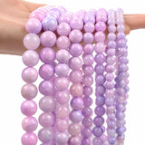 Natural Stone Beads Purple Persian Jades Round for Jewelry Making