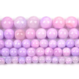Natural Stone Beads Purple Persian Jades Round for Jewelry Making