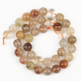 AA Colorful Rutilated Quartz Beads Natural Stone Round Loose Beads